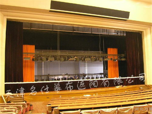 天津訂做 會(huì)議舞臺(tái)幕布 劇場(chǎng)b1級(jí)阻燃幕布 禮堂背景幕布